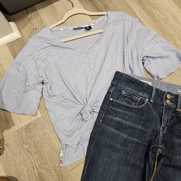100% Linen Tahari Oversized Top - Picture 1 of 8